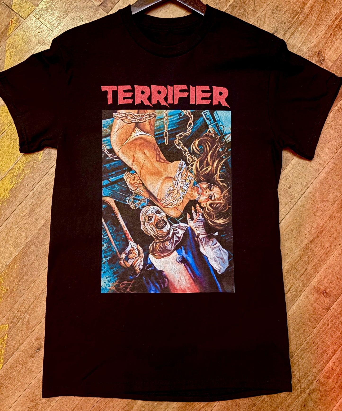 Terrifier Art The Clown Horror Movie Art Unisex Vintage T-Shirt