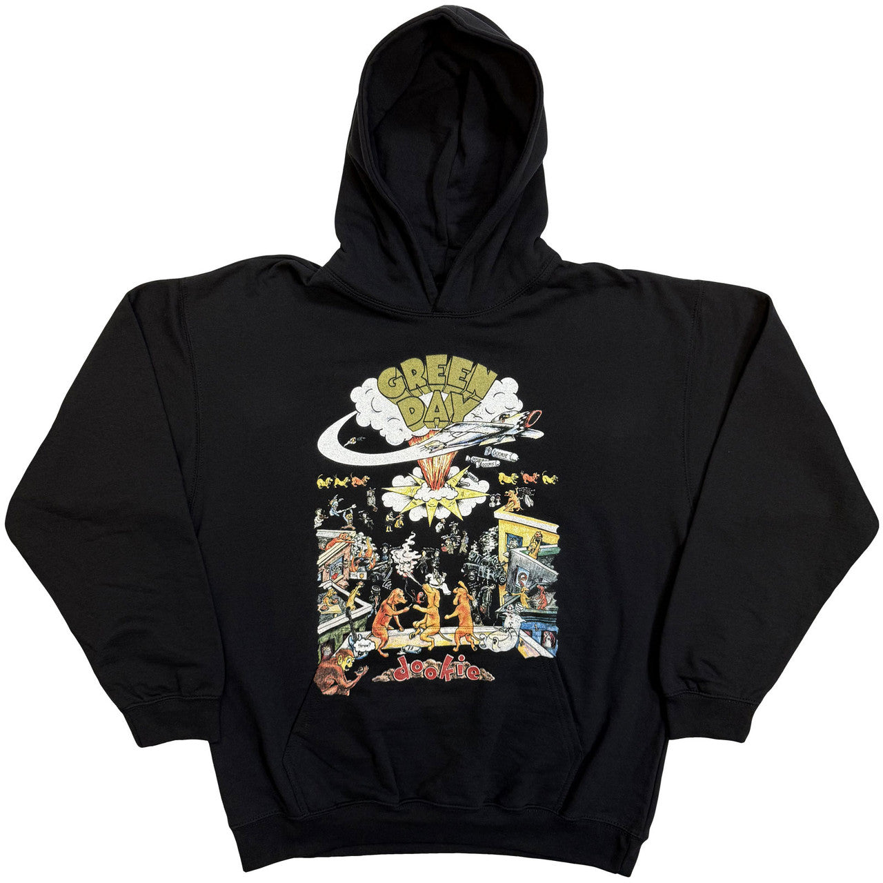 Green Day Unisex Pullover Hoodie: 1994 Tour (Black)