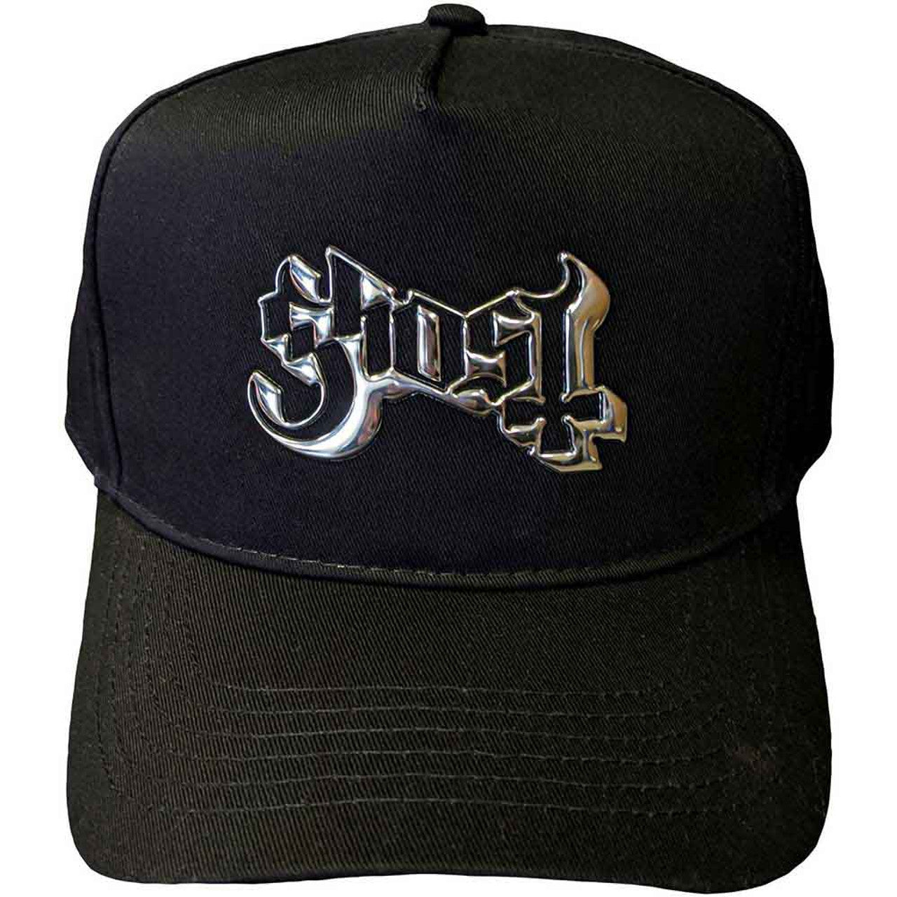 Ghost Unisex Baseball Cap: Sonic Silver Logo (Black)