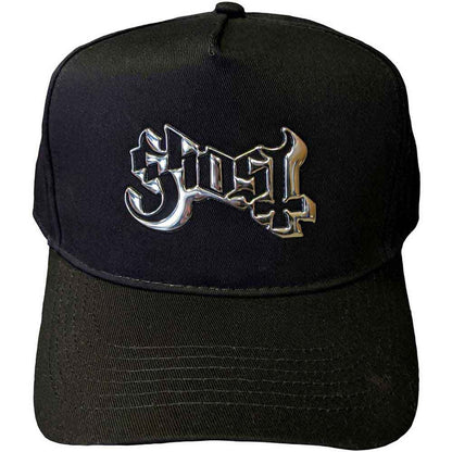 Ghost Unisex Baseball Cap: Sonic Silver Logo (Black)