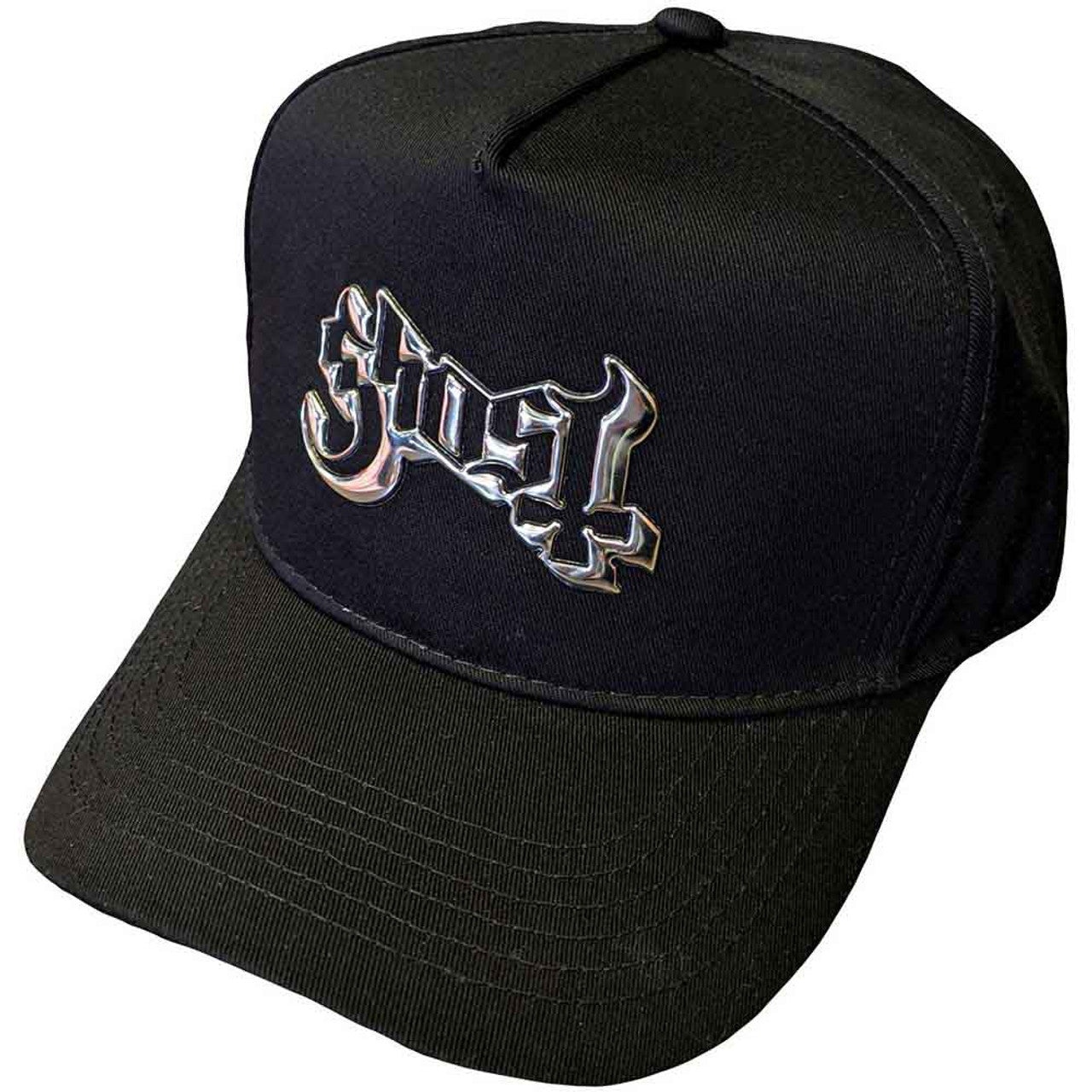 Ghost Unisex Baseball Cap: Sonic Silver Logo (Black)