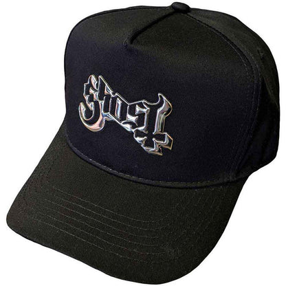Ghost Unisex Baseball Cap: Sonic Silver Logo (Black)