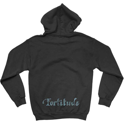 Gojira Unisex Pullover Hoodie: Fortitude Faces (Black) (Back & Sleeve Print)