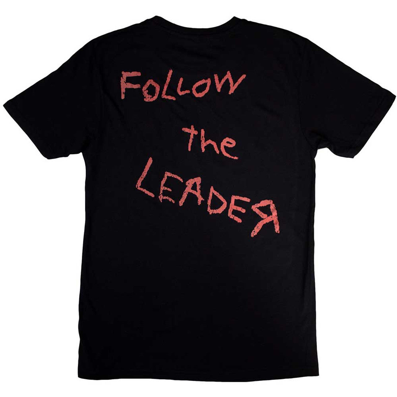 Korn Unisex T-Shirt: Follow The Leader Hopscotch (Black) (Back Print)