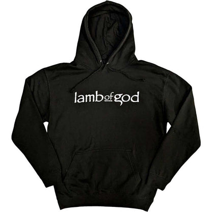 Lamb Of God Unisex Pullover Hoodie: Skeleton Eagle (Black) (Back Print)