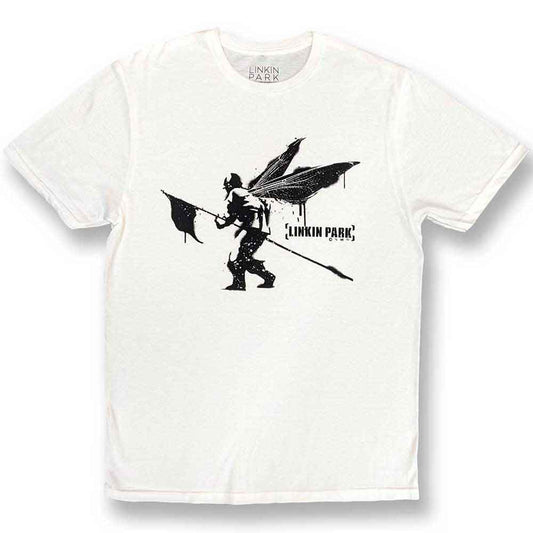 Linkin Park Unisex T-Shirt: Street Soldier (White)