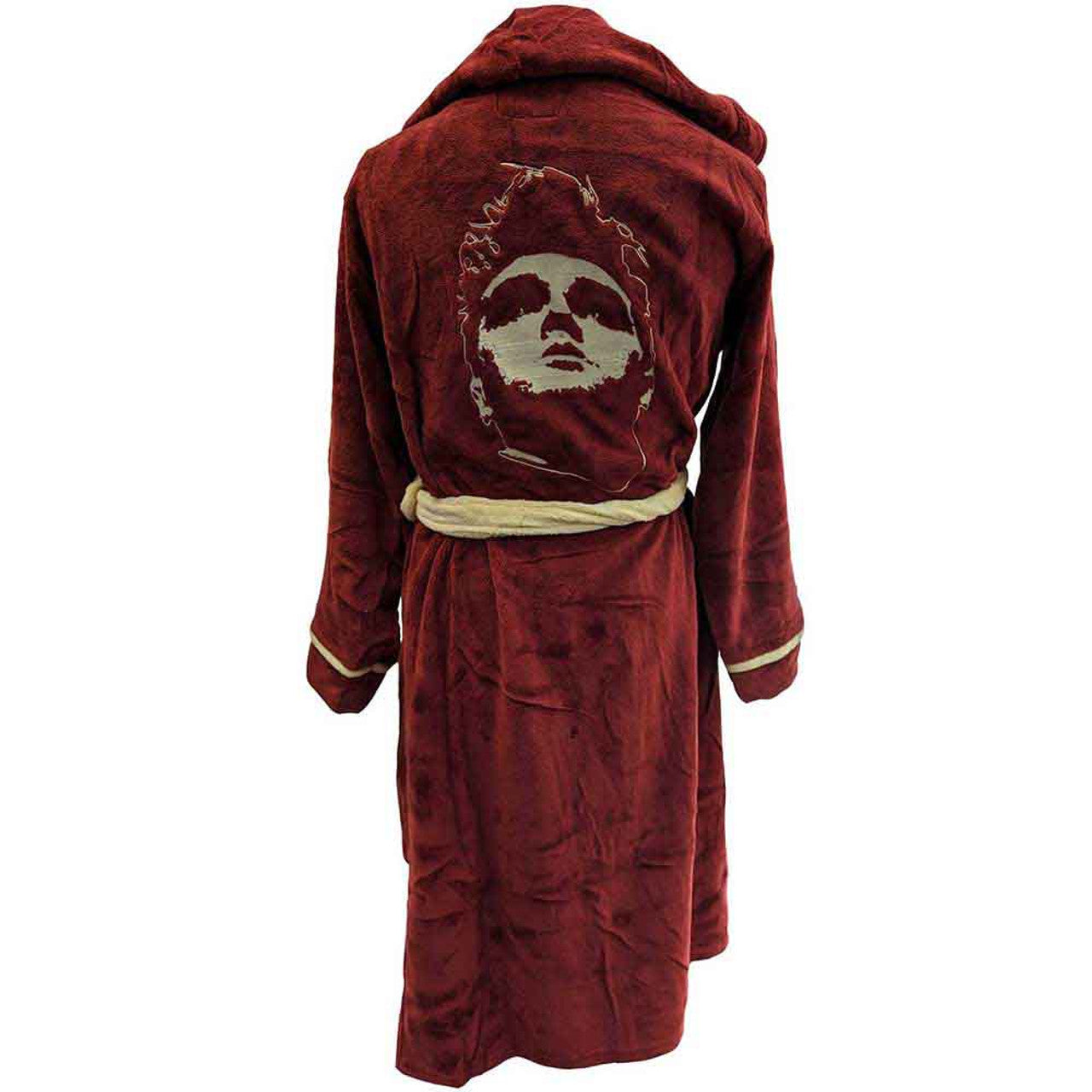 Morrissey Unisex Bathrobe: Portrait (Red) (Back Print)