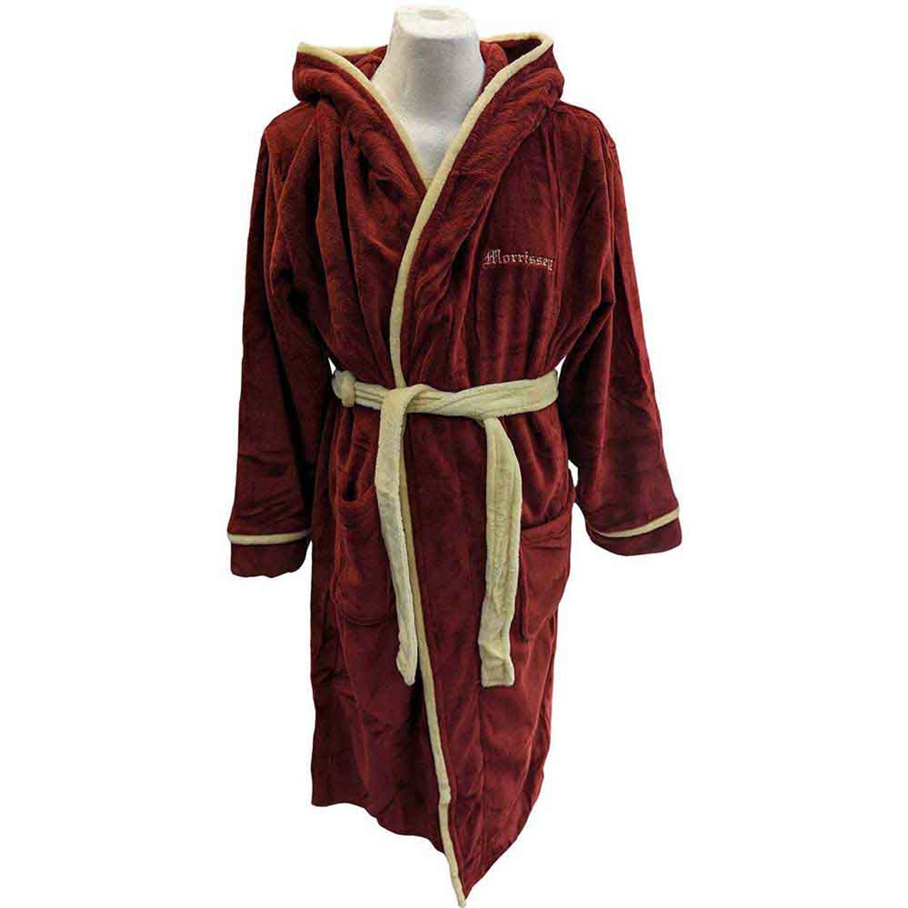 Morrissey Unisex Bathrobe: Portrait (Red) (Back Print)
