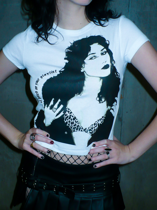 Peyton Marie Baby Tee (White)