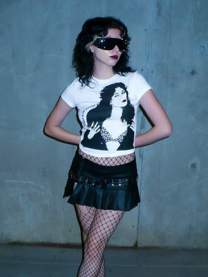 Peyton Marie Baby Tee (White)