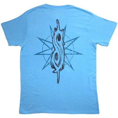Slipknot Unisex T-Shirt: The End, So Far Band (Blue) (Back Print)