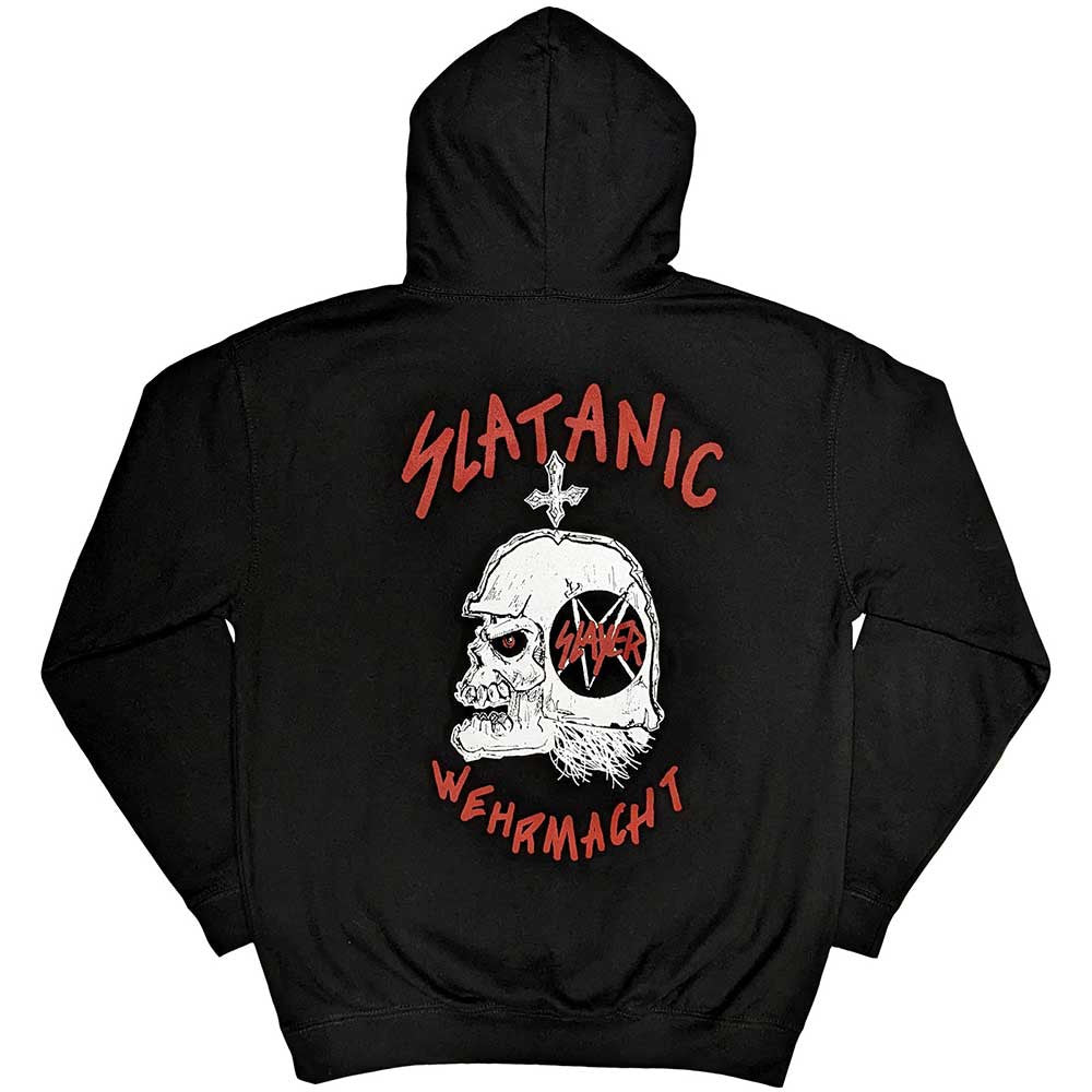 Slayer Unisex Pullover Hoodie: Slatanic (Black) (Back Print)