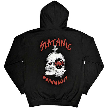 Slayer Unisex Pullover Hoodie: Slatanic (Black) (Back Print)