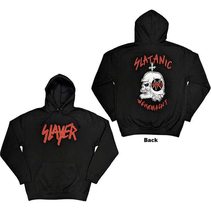 Slayer Unisex Pullover Hoodie: Slatanic (Black) (Back Print)