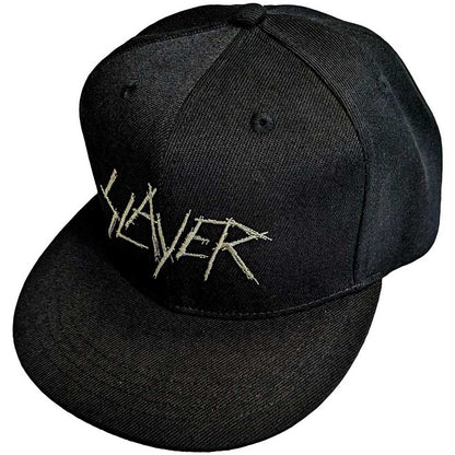 Slayer Unisex Snapback Cap: Scratchy Logo (Black)