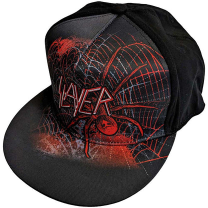 Slayer Unisex Snapback Cap: Spiderweb (Black)
