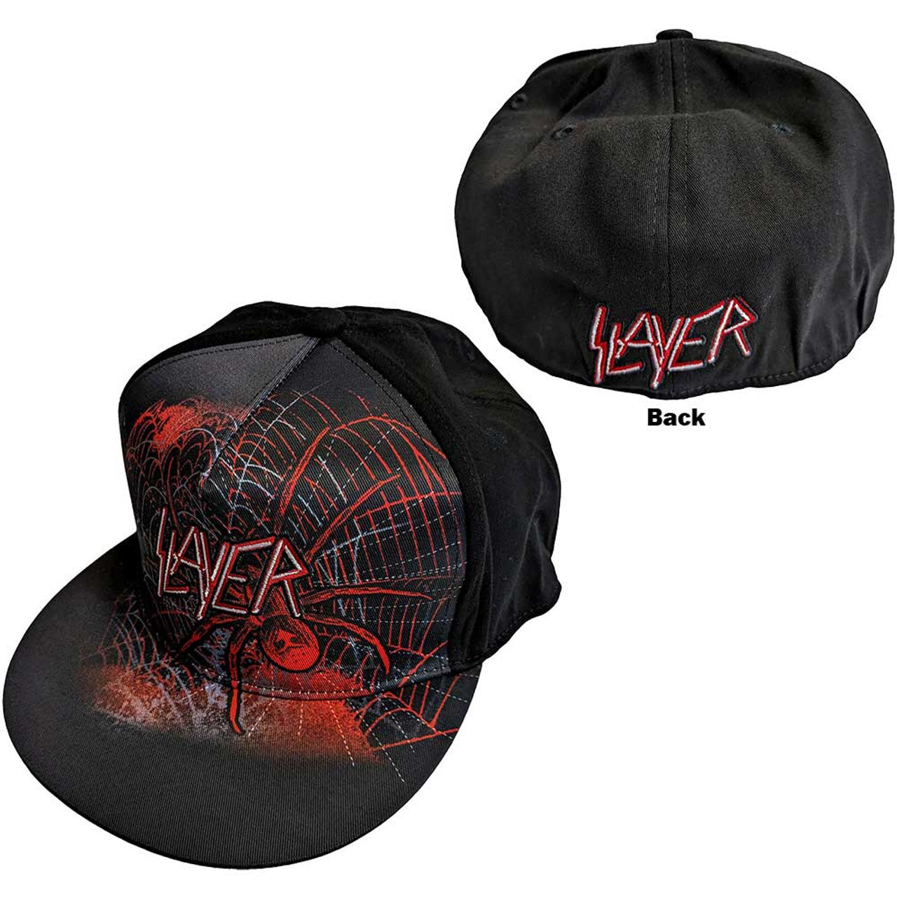 Slayer Unisex Snapback Cap: Spiderweb (Black)