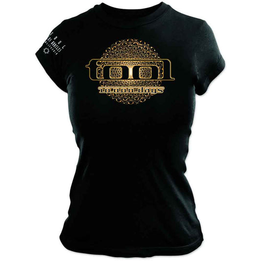 Tool Ladies T-Shirt: Eye Geo Glow (Black) (Sleeve Print)