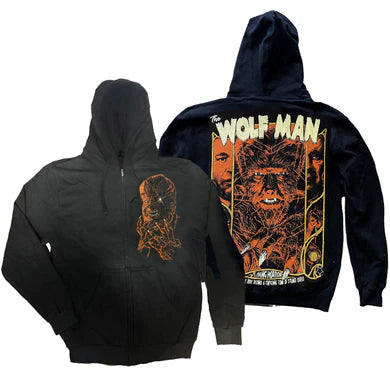 THE WOLF MAN ZIP HOODIE
