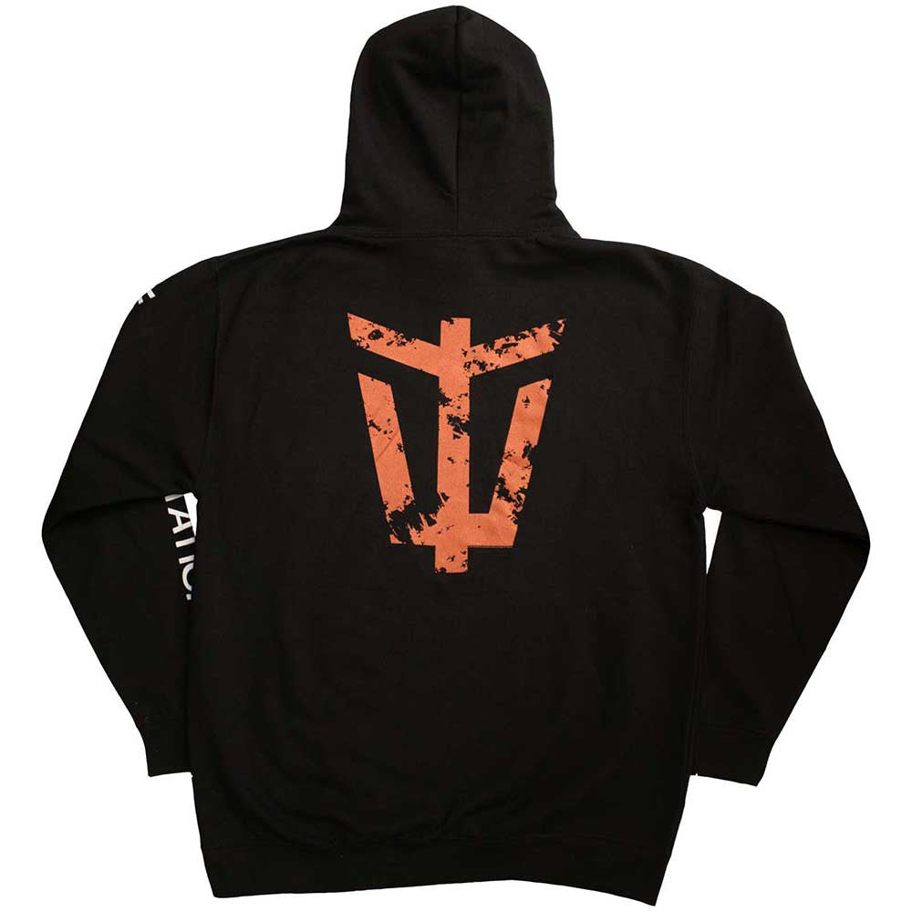 Within Temptation Unisex Pullover Hoodie: Bleed Out (Black) (Back & Sleeve Print)