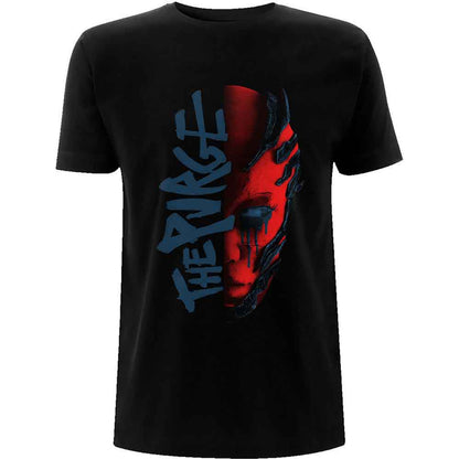 Within Temptation Ladies T-Shirt: Purge Outline (Red Face) (Black) (Back Print)