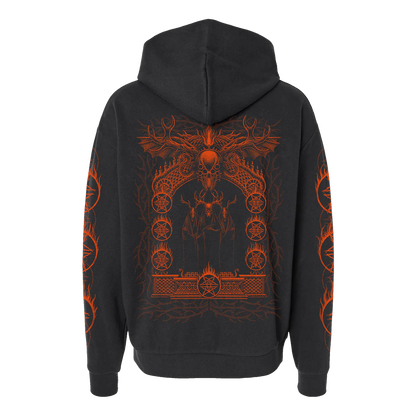 WHITECHAPEL CULT ORANGE SPLATTER HOODIE