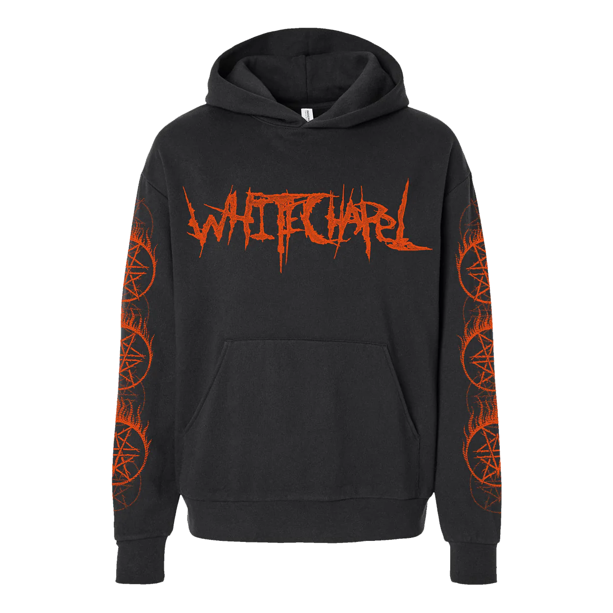 WHITECHAPEL CULT ORANGE SPLATTER HOODIE