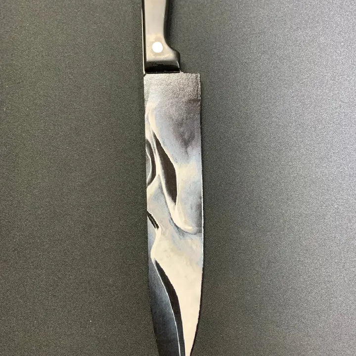 Scream Ghost Face Wes Craven Kitchen Knife with Stand