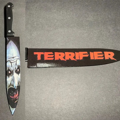 Terrifier Art the Clown Kitchen Knife With Stand