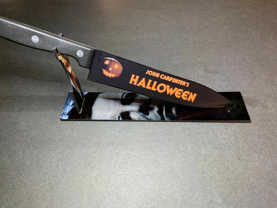 Halloween 1978 Myers Knife with Sublimated Stand