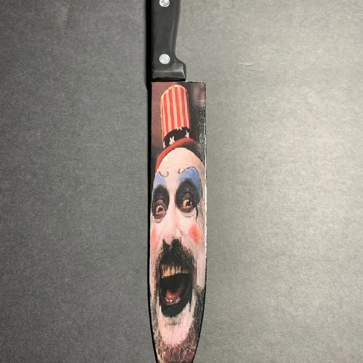 Captain Spaulding House of 1000 Corpses Kitchen Knife With Sublimated Stand