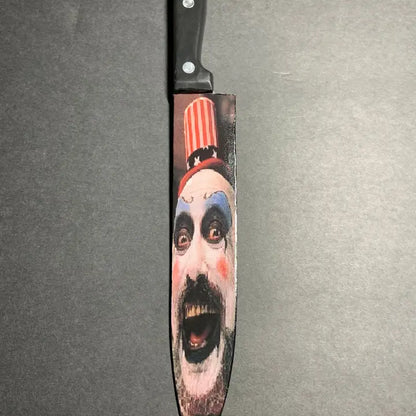 Captain Spaulding House of 1000 Corpses Kitchen Knife With Sublimated Stand