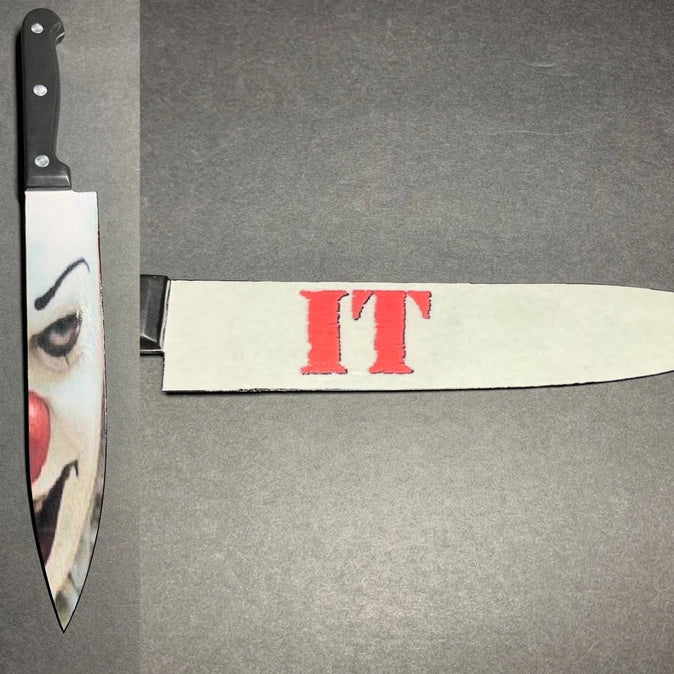 It 1990 Penny Wise Stephen King Knife With/ Sublimated Stand