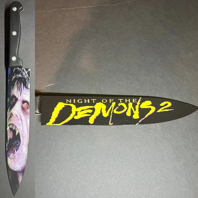 Night of the Demons 2 1994 Kitchen Knife with Sublimated Stand