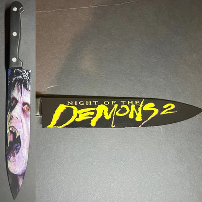 Night of the Demons 2 1994 Kitchen Knife with Sublimated Stand