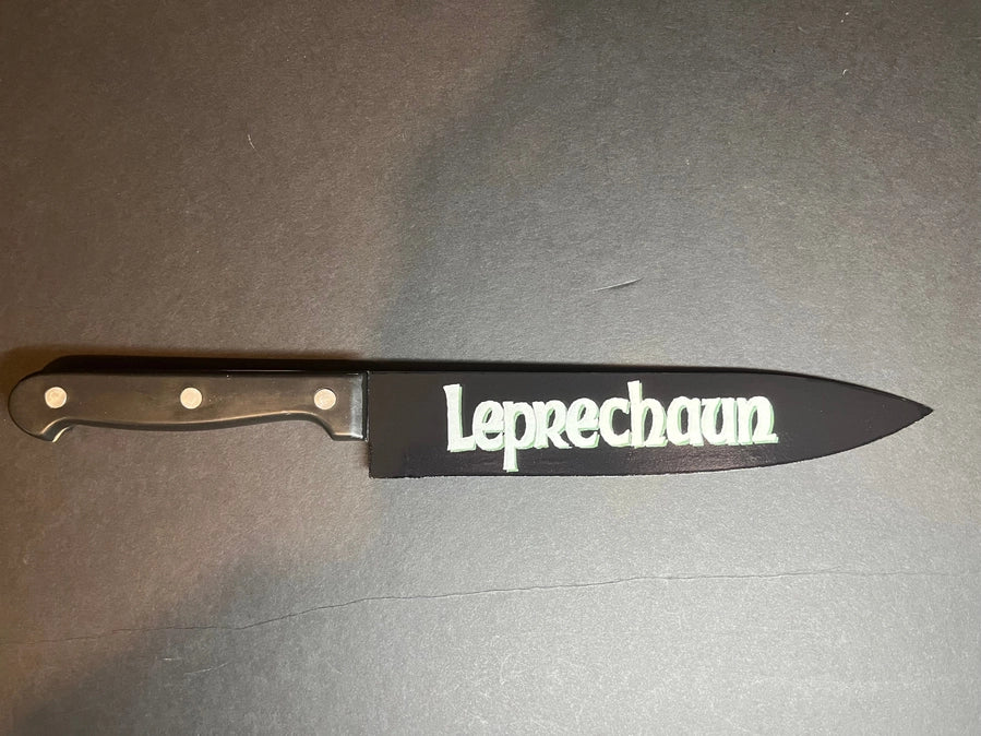 Leprechaun Kitchen Knife with Sublimated Stand