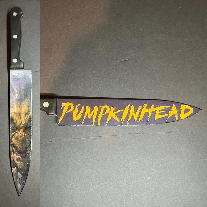 Pumpkinhead 1988 Kitchen Knife with Sublimated Stand