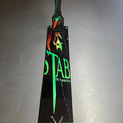 Stab from Scream Movie Knife with Sublimated Stand