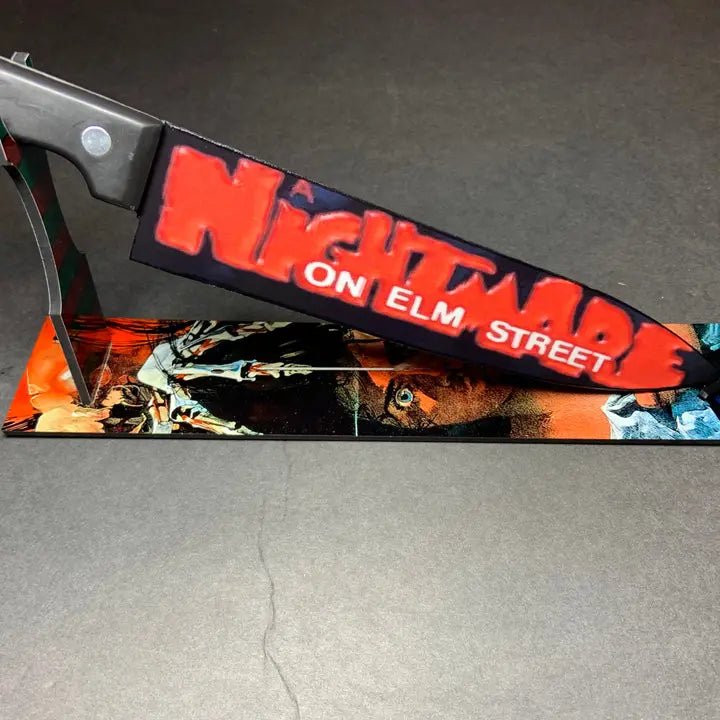 Freddy Krueger Kitchen Knife With  Sublimated Stand