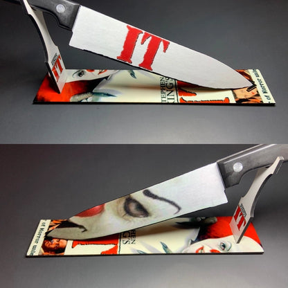 It 1990 Penny Wise Stephen King Knife With/ Sublimated Stand