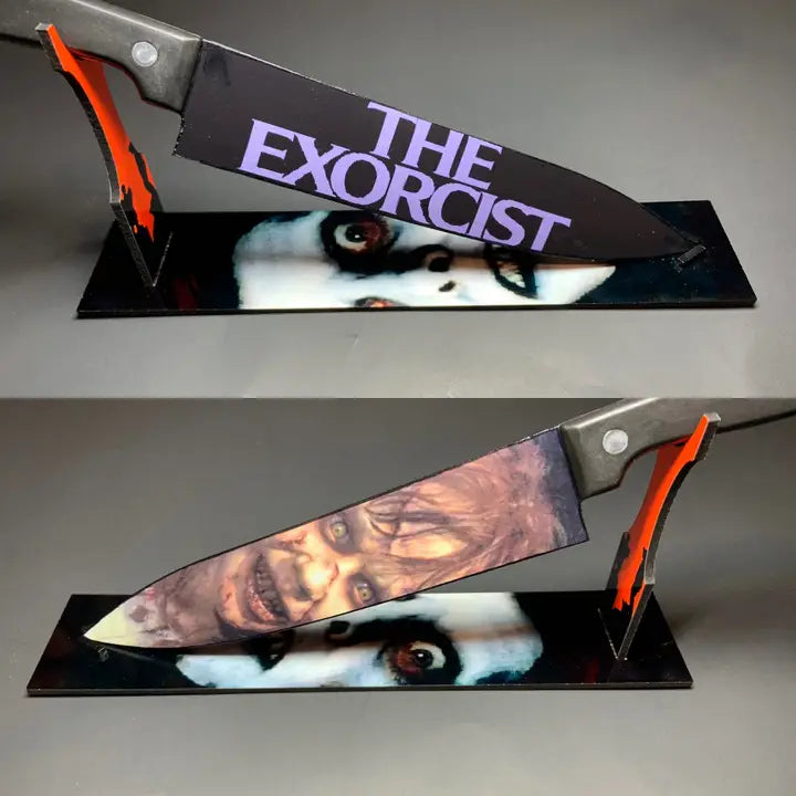 The Exorcist Demon Knife Set with Sublimated Stand