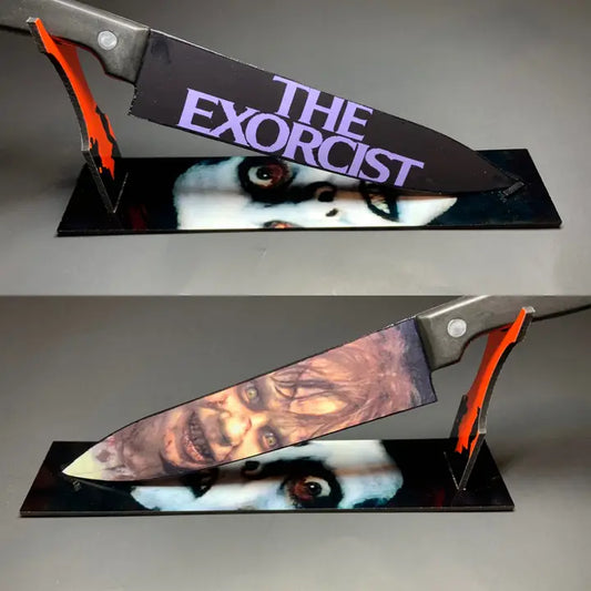 The Exorcist Demon Knife Set with Sublimated Stand