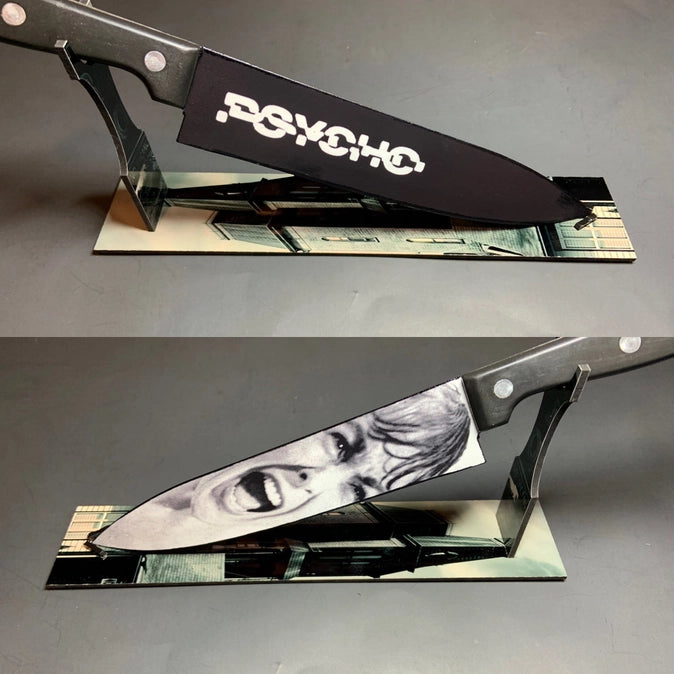 Psycho 1960 Alfred Hitchcock Kitchen Knife With  Sublimated Stand