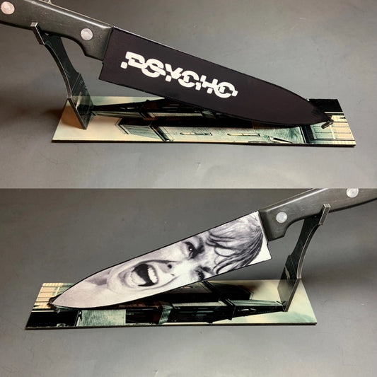 Psycho 1960 Alfred Hitchcock Kitchen Knife With  Sublimated Stand