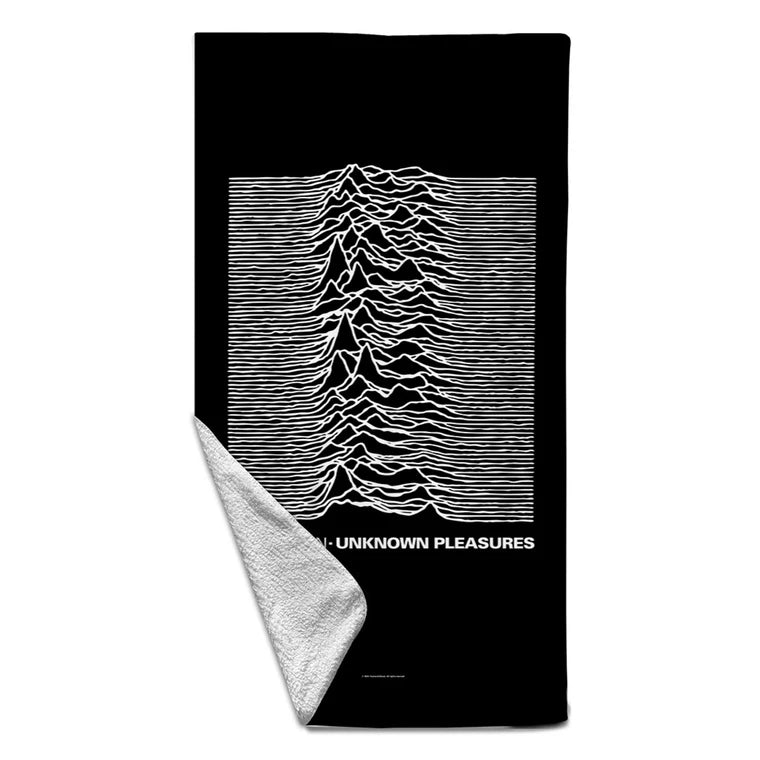 Joy Division Beach Towel: Unknown Pleasures Black (Multicolour)