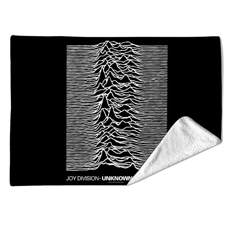 Joy Division Sherpa Fleece Blanket: Unknown Pleasures (Black)